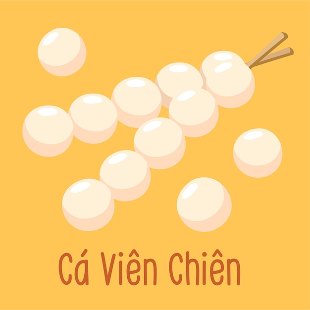 Vector Comida Asiática Cocina Vietnamita