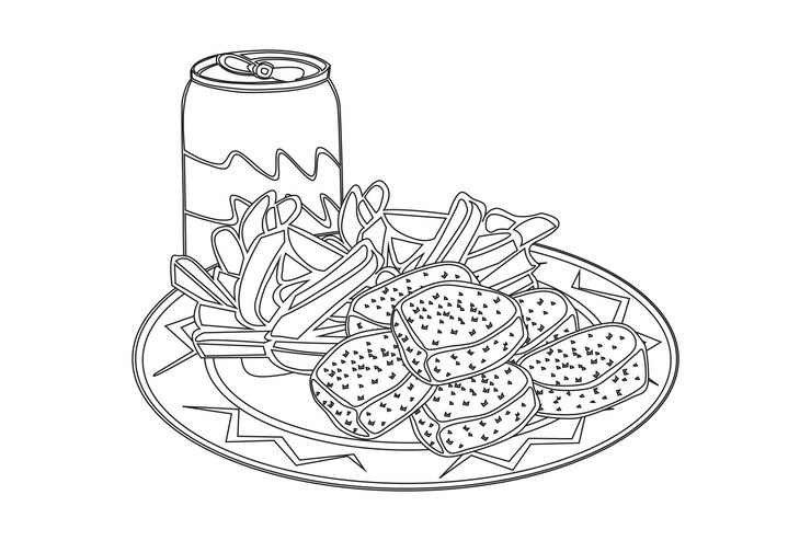 Vector vector de comida latinoamericana