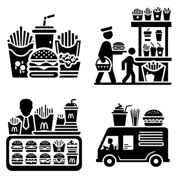Vector de comida rápida