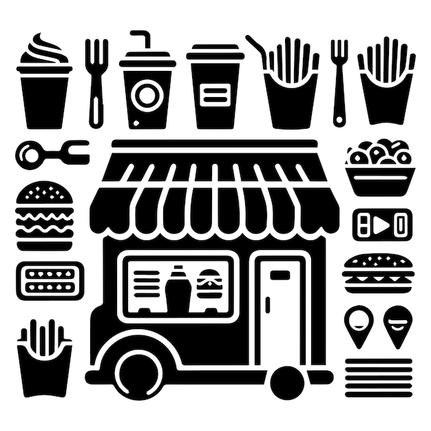 Vector de comida rápida
