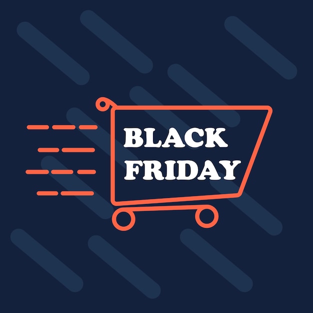 Vector de compras del viernes negro ilustración de arte gratuita