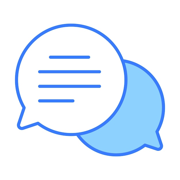 Vector de comunicación hermosamente diseñado en un icono premium de estilo moderno