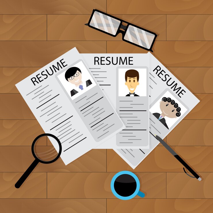 Vector vector de concepto de contratación