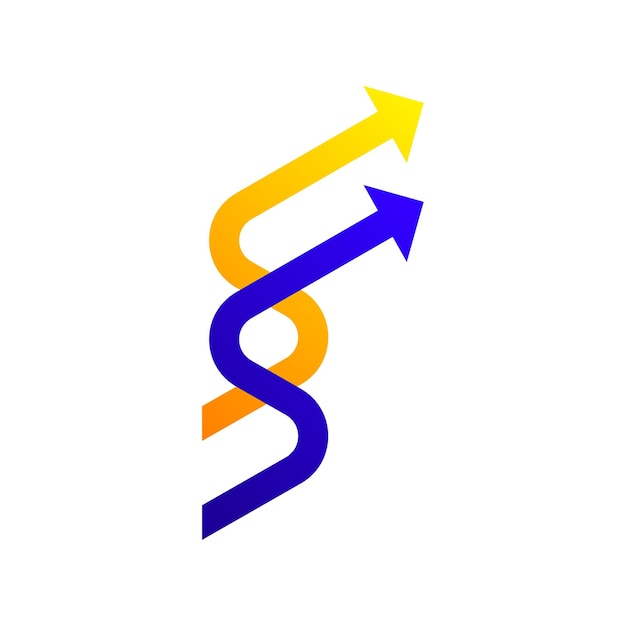 Vector de concepto de diseño de logotipo Fintech