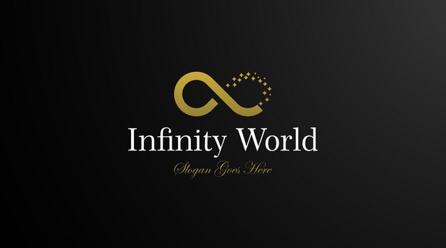 Vector de concepto de diseño de logotipo infinito. concepto de diseño de logotipo elegante para plantilla de logotipo infinity