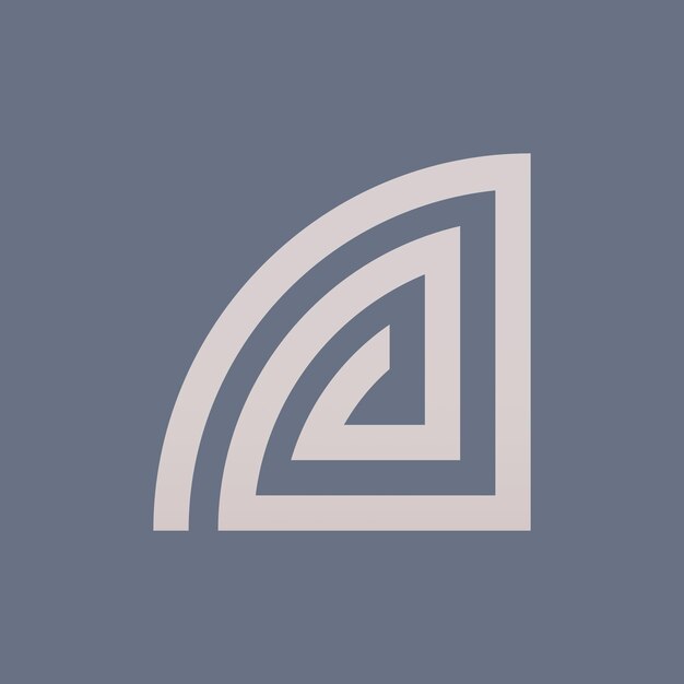 Vector de concepto de diseño de logotipo de letra A