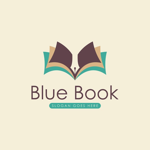 Vector de concepto de diseño de logotipo de libro Vector de plantilla de logotipo de libro