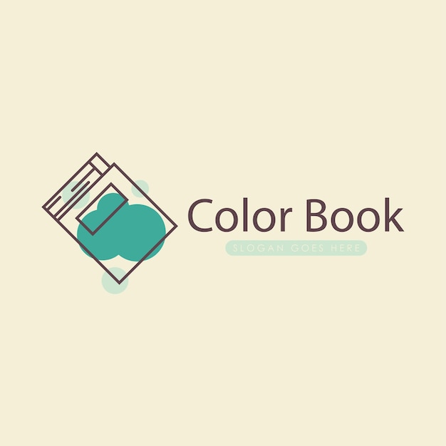 Vector vector de concepto de diseño de logotipo de libro vector de plantilla de logotipo de libro