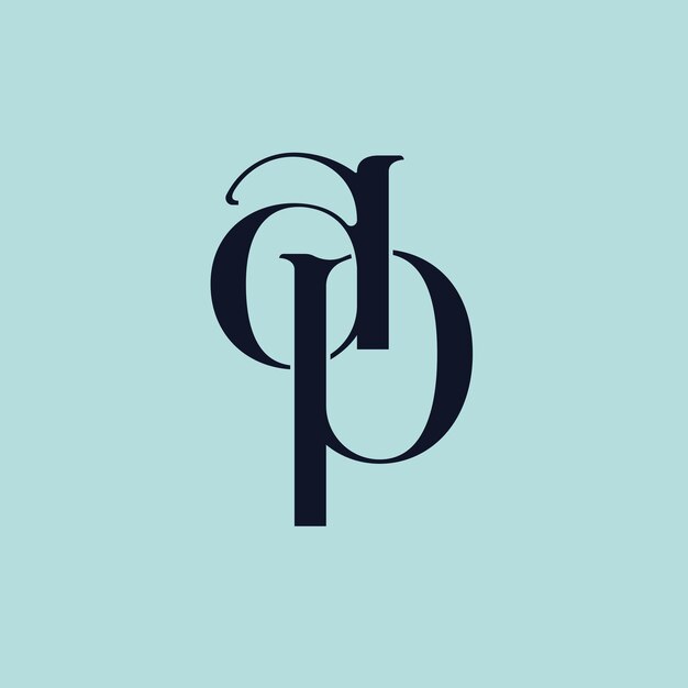 Vector del concepto del logotipo del monograma AP