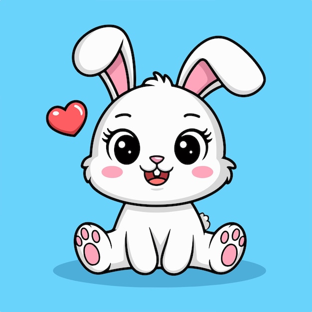 El vector del conejo lindo