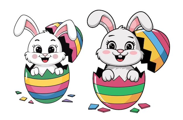 Vector del conejo de Pascua