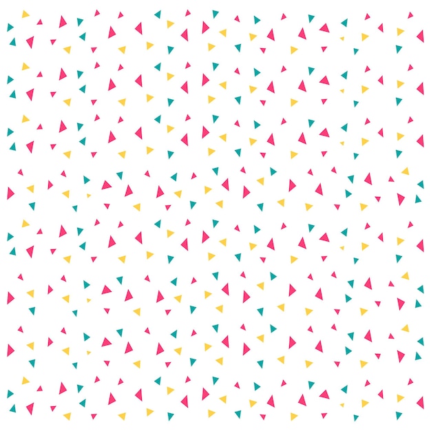 Vector de confeti colorido aislado en fondo blanco