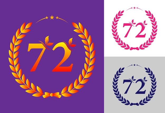 Vector conjunto de diseño de logotipo numérico