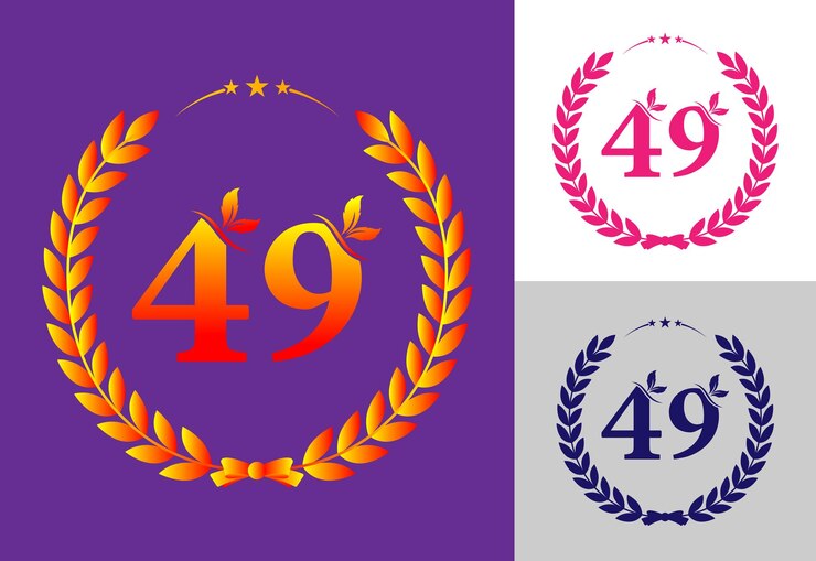 Vector conjunto de diseño de logotipo numérico