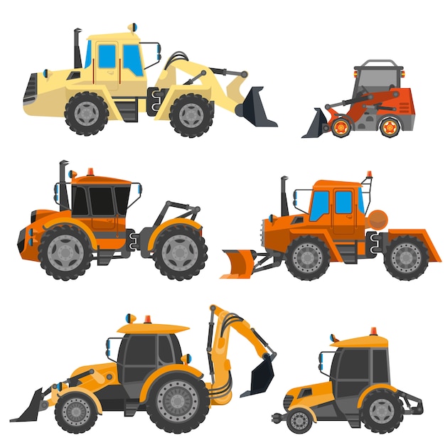 Vector conjunto de equipo de construcción
