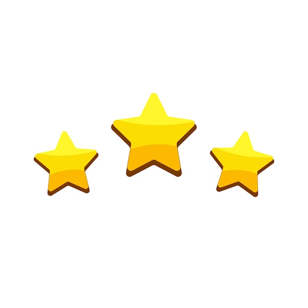 Vector de conjunto de estrellas plano