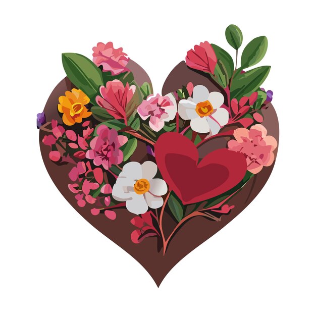 vector de conjunto de flores