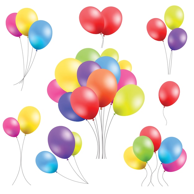 Vector conjunto de globos