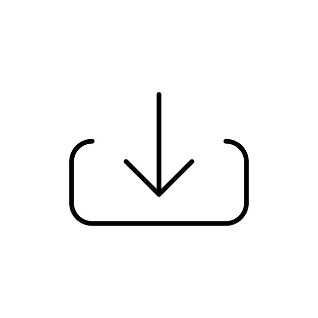 Vector de conjunto de icono de botón de descarga