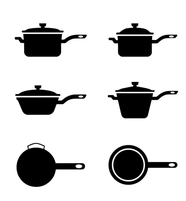 Vector vector de conjunto de iconos de cocina