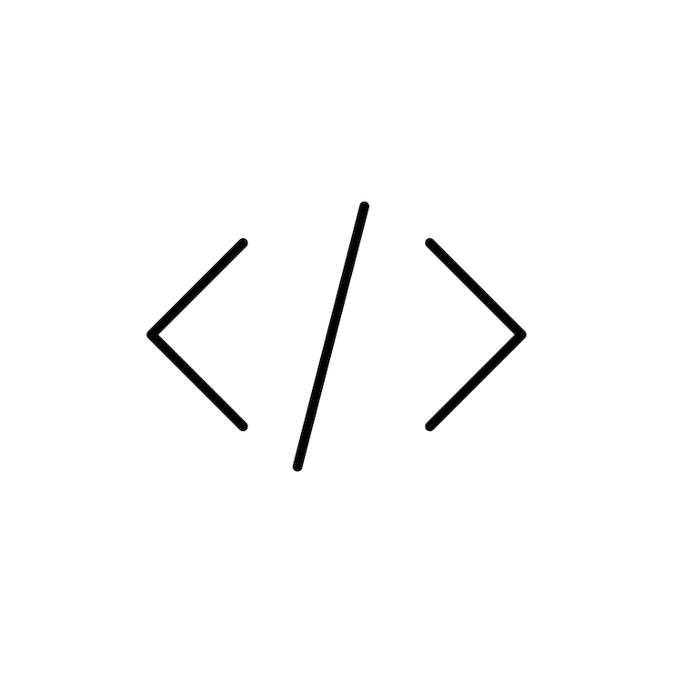 Vector vector de conjunto de íconos de código y logotipo