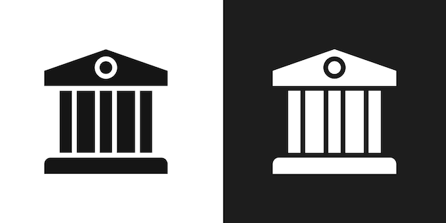 Vector del conjunto de iconos del logotipo del banco