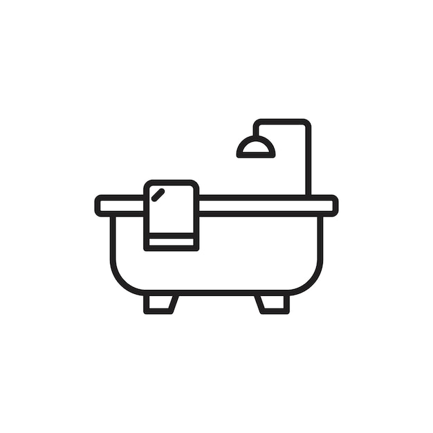 Vector del conjunto de iconos del logotipo del baño