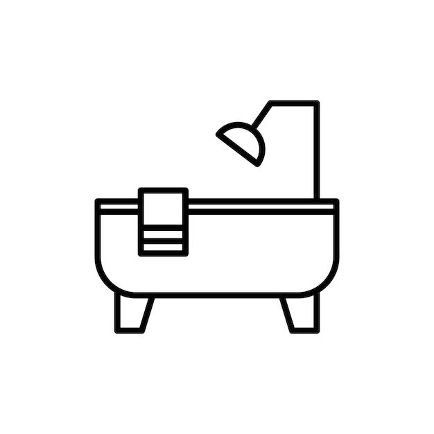 Vector del conjunto de iconos del logotipo del baño
