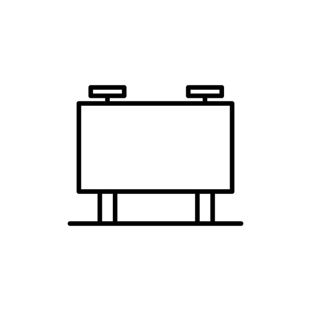 El vector del conjunto de iconos del logotipo de la cartelera