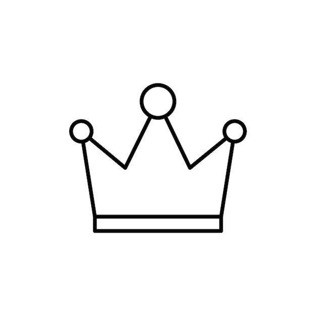 Vector del conjunto de iconos del logotipo de la corona
