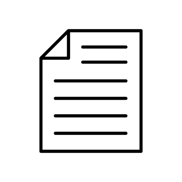 Vector del conjunto de iconos del logotipo del documento