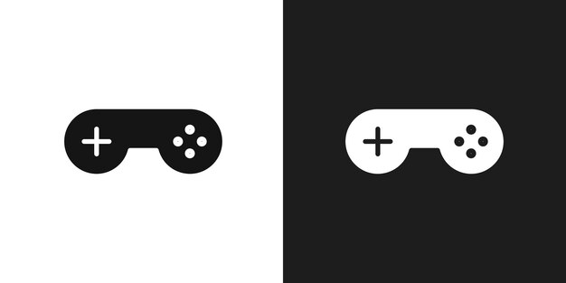 Vector del conjunto de iconos del logotipo del gamepad