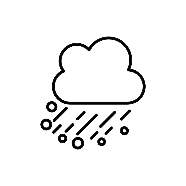 Vector del conjunto de iconos del logotipo de Hail