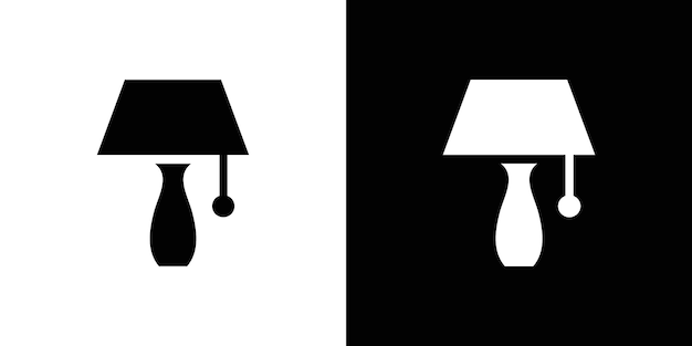 Vector del conjunto de iconos del logotipo de la lámpara de noche