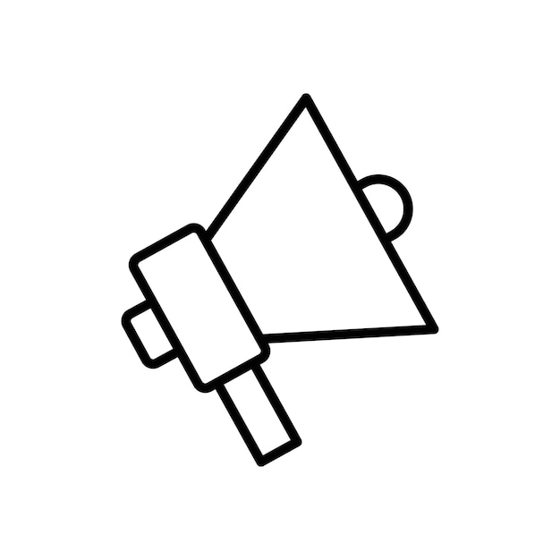 Vector del conjunto de iconos del logotipo del megáfono