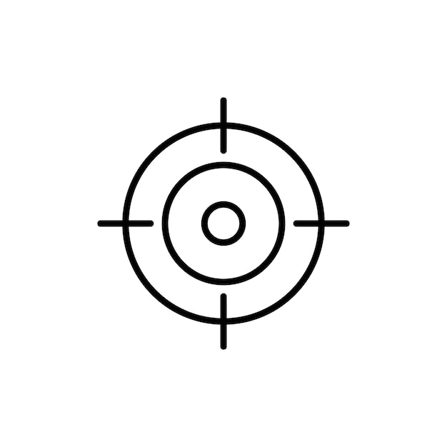 Vector de conjunto de iconos de logotipo de objetivo