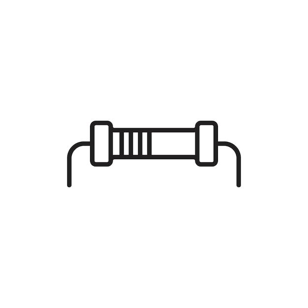Vector del conjunto de iconos del logotipo de la resistencia