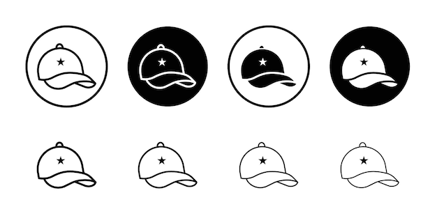 Vector del conjunto de iconos del logotipo de la tapa