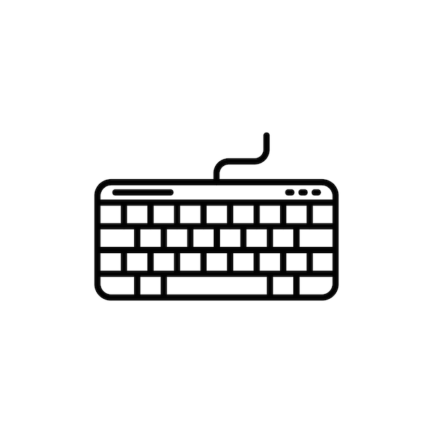 Vector del conjunto de iconos del logotipo del teclado