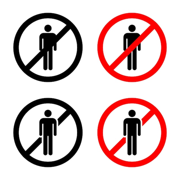 Vector sin conjunto de iconos de personas