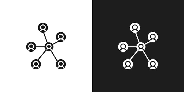 Vector de conjunto de iconos de la red