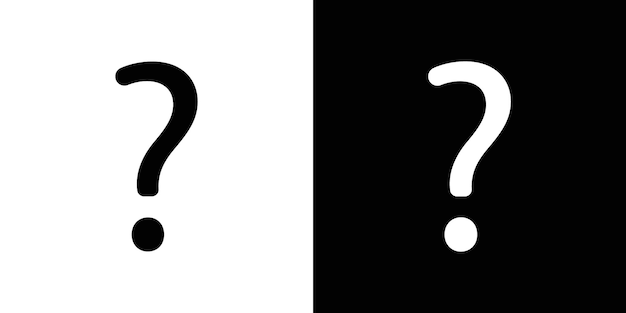 Vector de conjunto de íconos de signos de interrogación