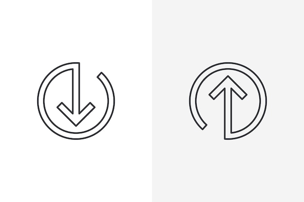 Vector de conjunto de iconos de teclas de flecha Vector de icono de tecla de flecha aislado en fondo blanco