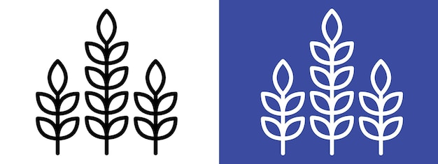Vector de conjunto de iconos de trigo