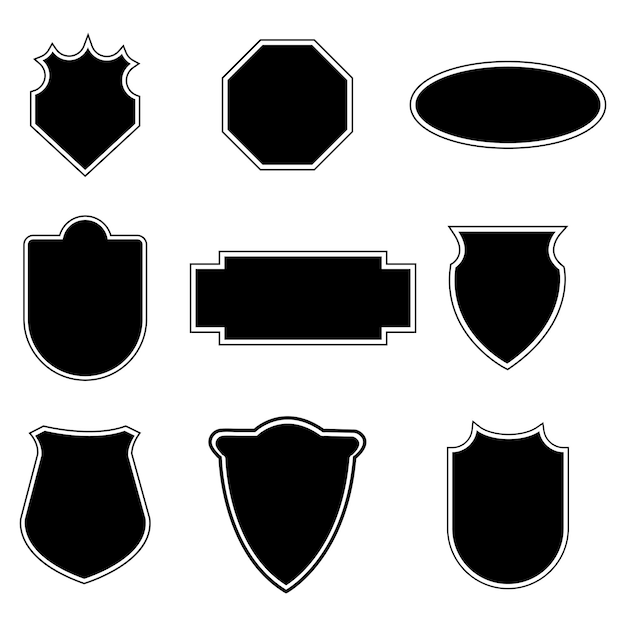 Vector de conjunto de insignias personalizado para la marca