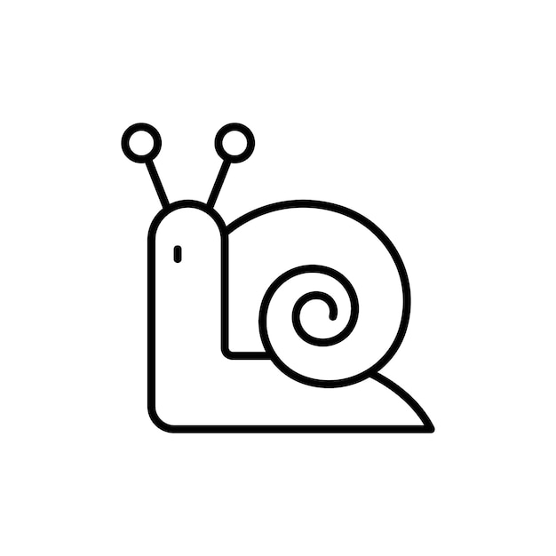 Vector de conjunto de logotipos de icono de caracol