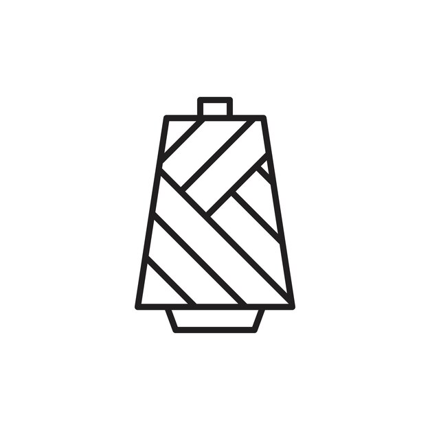 Vector de conjunto de logotipos de icono de hilo