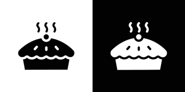 Vector del conjunto de logotipos del icono de la tarta