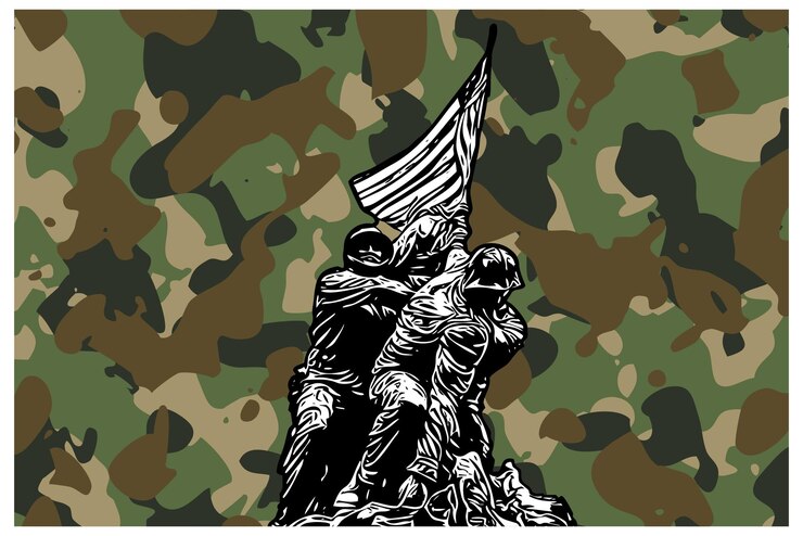 Vector conmemorativo del soldado de los E.E.U.U.