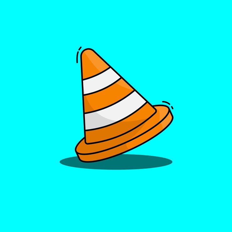 Vector de cono de tráfico
